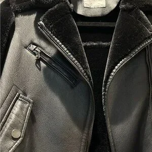 「ZARA KIDS」DOUBLE-FACED BIKER JACKET Zara Kids Girl Double Faced Biker Jacket Black 4341/601 | eBay
